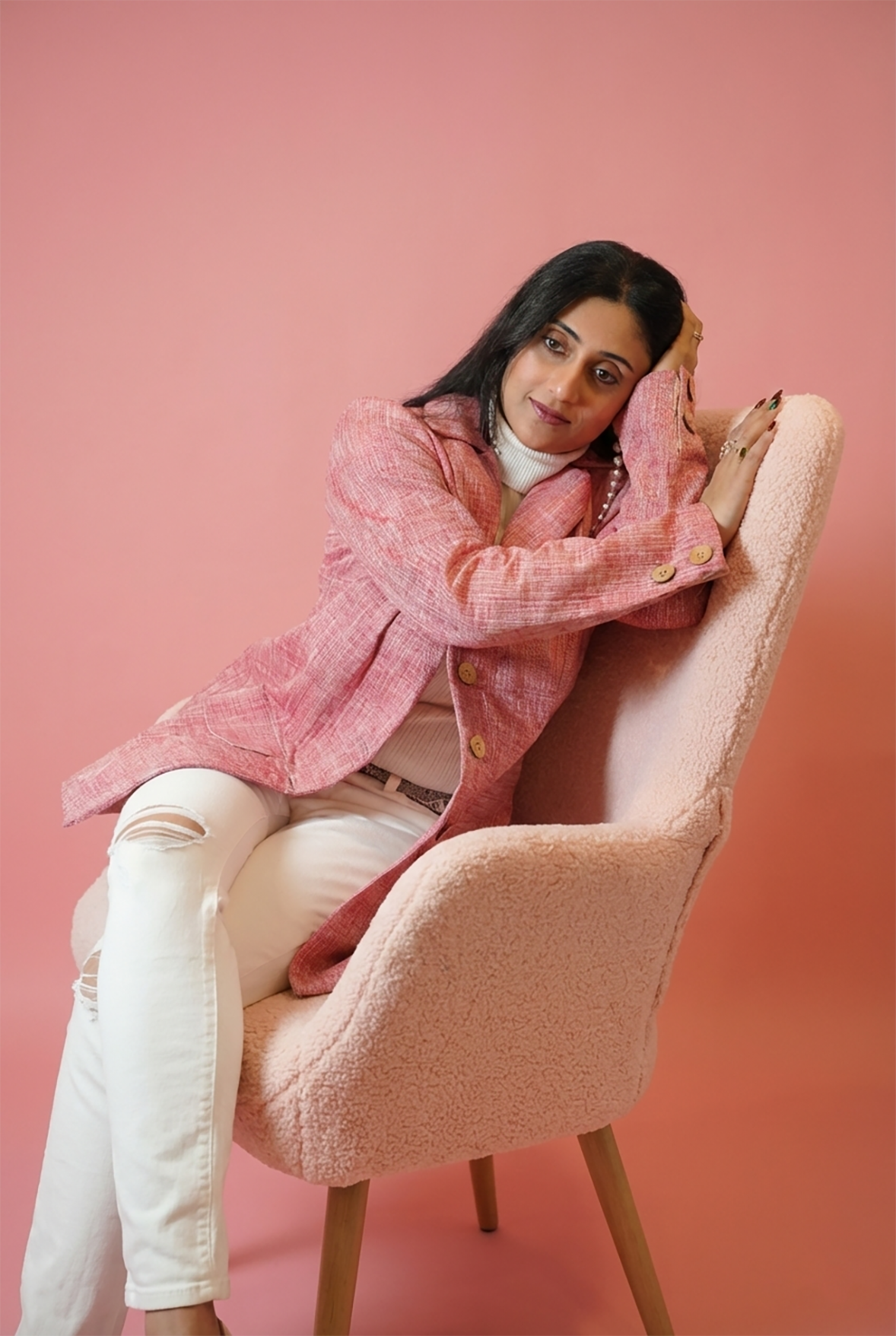 pink valentines day look